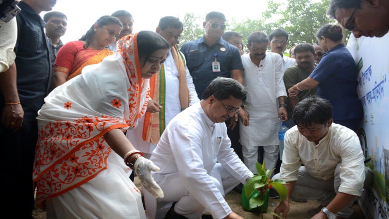 CM Dr Manik Saha attends Tree Plantation in Connection With World Environment Day at MG Bazar on May 05
