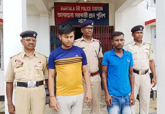 Railway police arrestedTwo human trafficker from Agartala railway station this morning on July 26