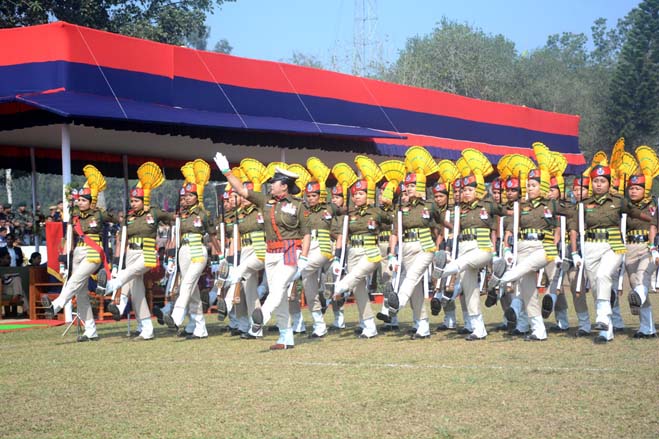 Chief Minister Dr Manik Saha inaugurates Police Week Parade at Agartala on January 16