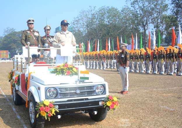 Chief Minister Dr Manik Saha inaugurates Police Week Parade at Agartala on January 16