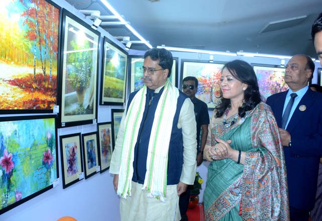 CM Dr Manik Saha attends Art & Craft Exhibition Occasion of Police Week in RS Bhawan Agartala on Jan 17