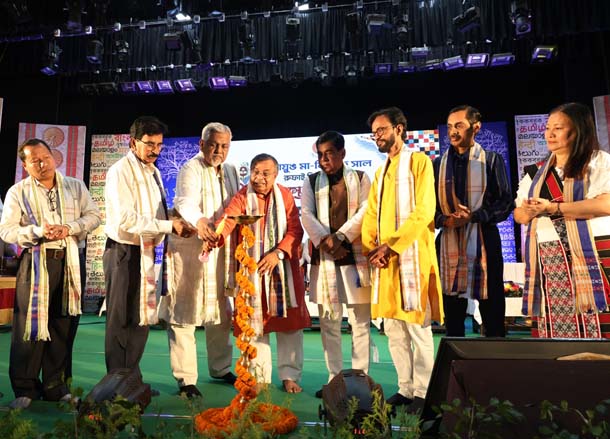 Power Minister Ratan Lal Nath inaugurated state level international mother language day observation at RS Bhavan on February 21