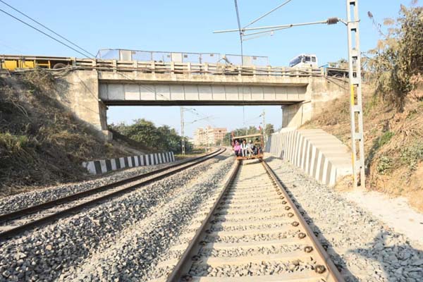 Double line between Changsari and Agthori stations commissio...