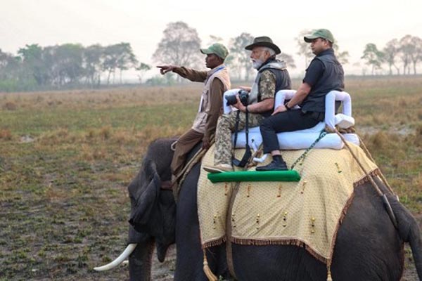 PM visits Kaziranga National Park in Assam