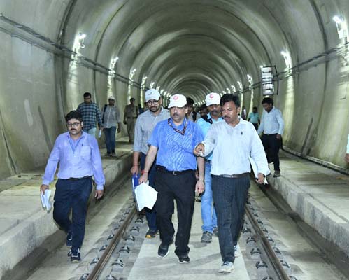 CRS authorised train operations in the newly constructed rai...